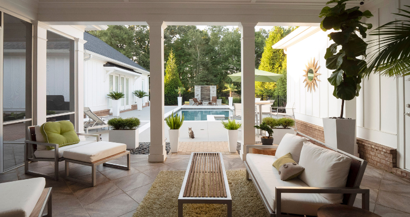 Orinda ceramic tile outdoor patio